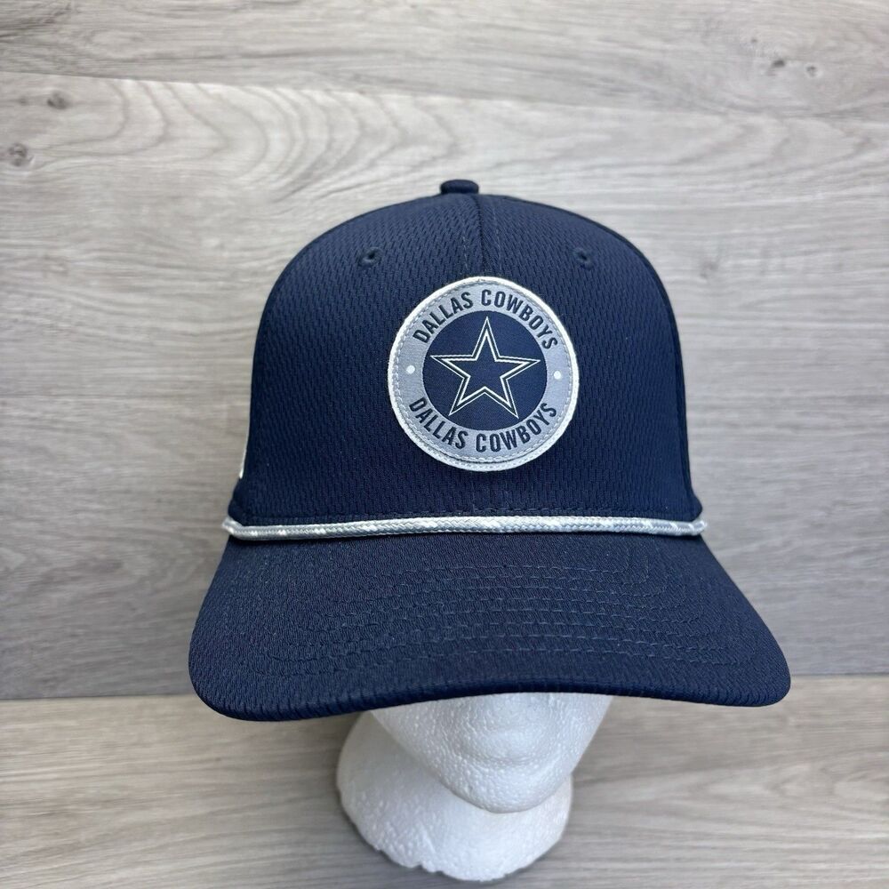 Dallas Cowboys New Era 9SEVENTY Snapback Hat Navy Blue Silver Rope Golf Cap NFL